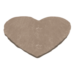 antique brown HEART THUMBNAIL