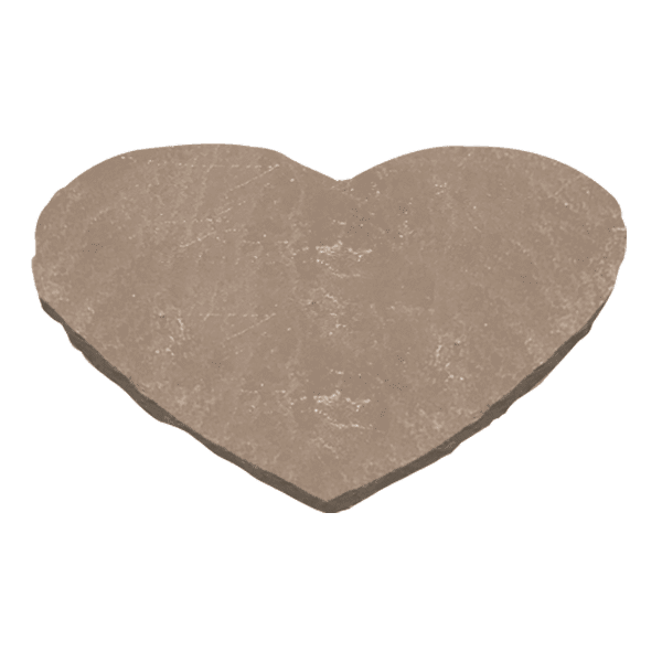 antique brown HEART THUMBNAIL