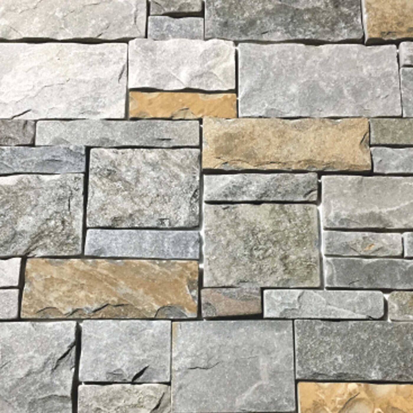 Thin Veneer Ashlar - Steel Quartz (West & East) - Natural Stone ...