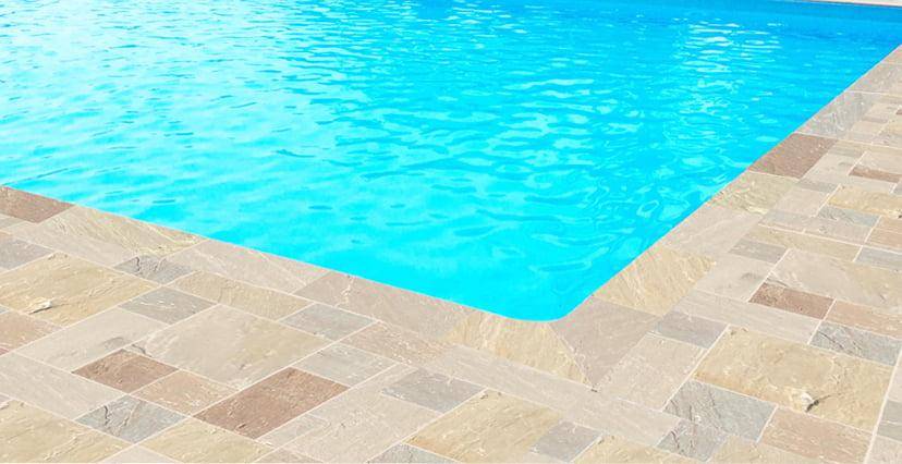 paver flooring swimming pool