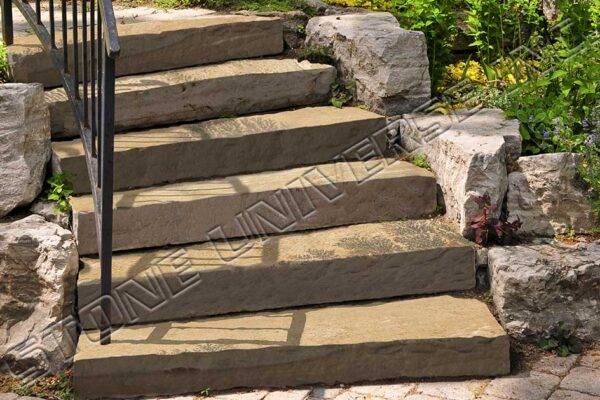 Stairs of natural stone